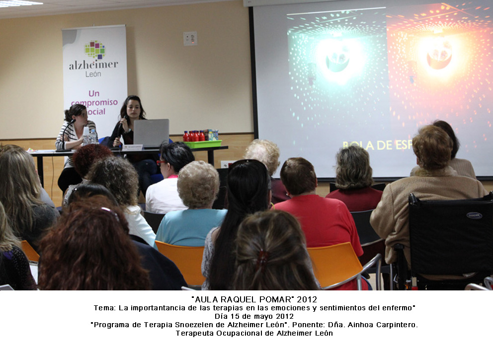 Aula Raquel Pomar 2012 Programa de Terapia Snoezelen de Alzheimer León