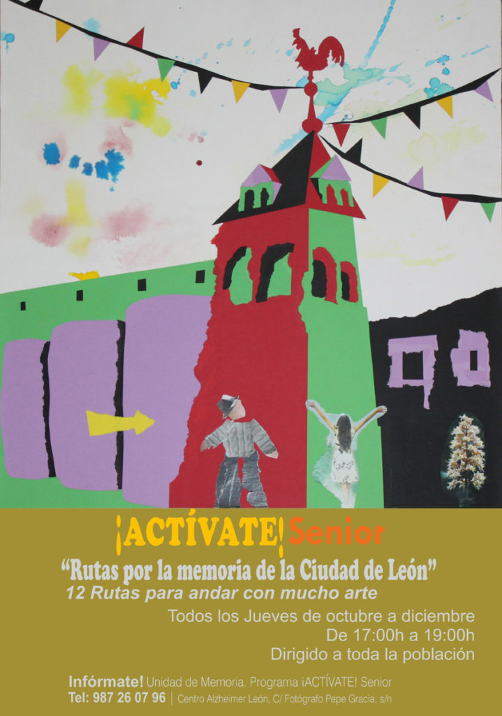 cartel rutas por la memoria de la ciudad de león programa ACTIVATE Senior