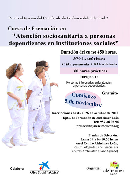 formacion atencion sociosanitaria alzheimer leon