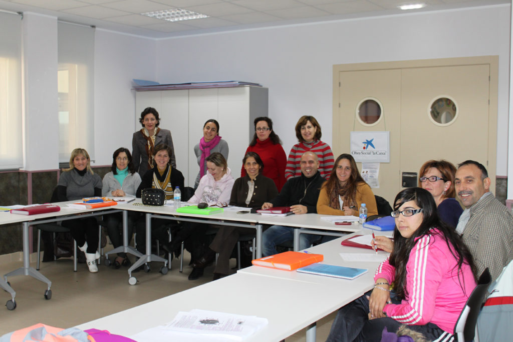 alumnos curso formación e Inserción para cuidadores de dependientes financiado por Fundación La Caixa