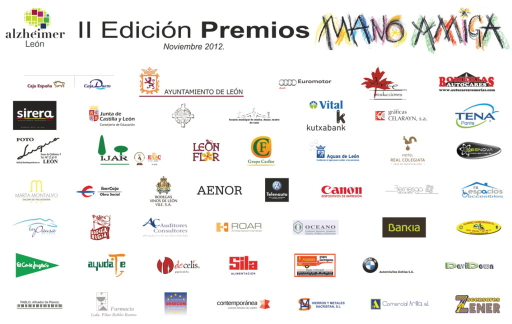 patrocinadores gala segunda edición premios mano amiga 2012