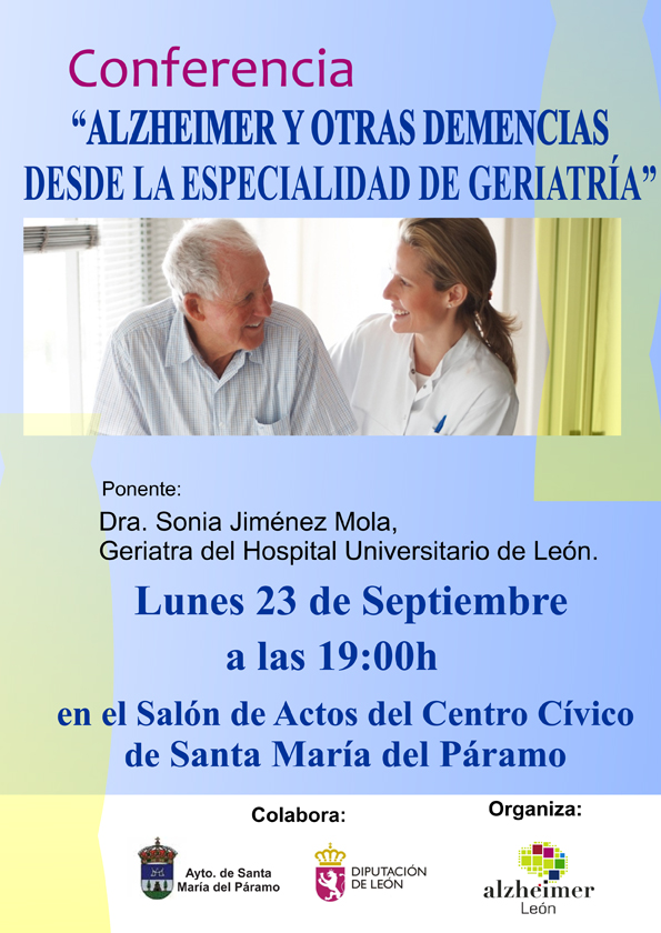 conferencia alzheimer y otras demencias desde la especialidad de geriatria