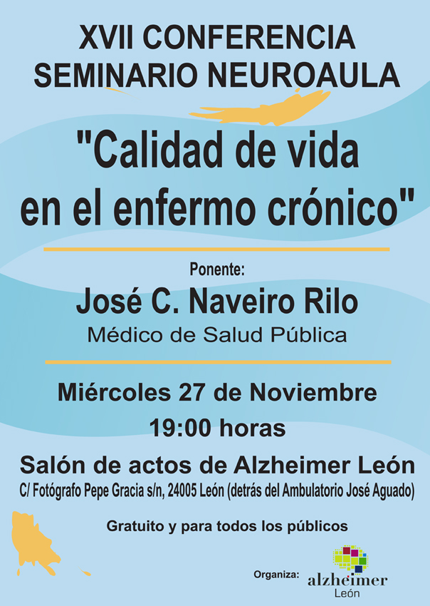 cartel conferencia neuroaula alzheimer leon