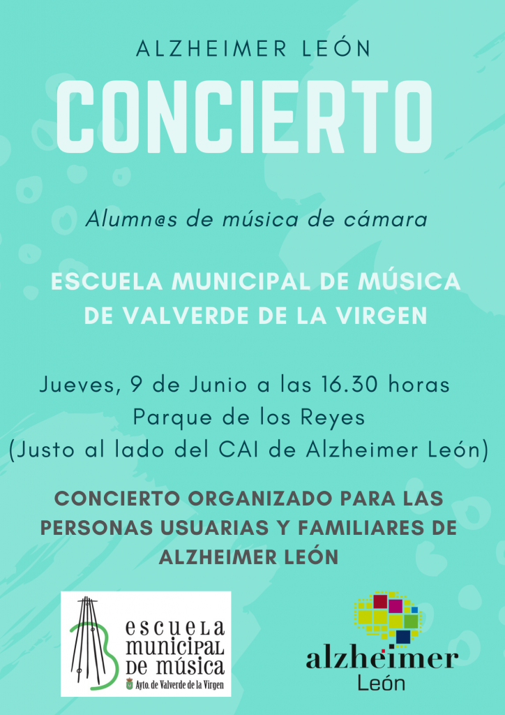 cartel concierto Alzheimer León