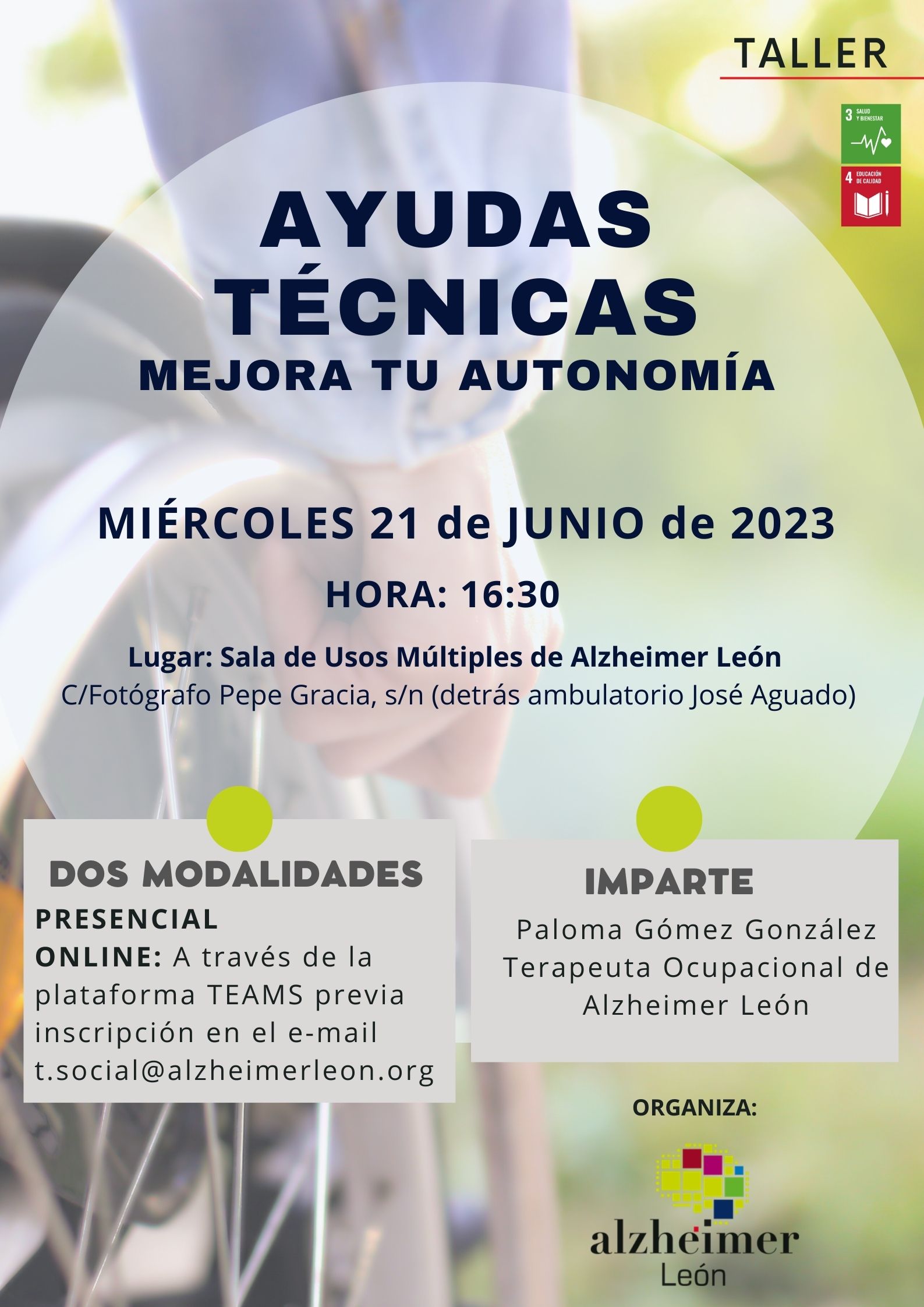 A4-taller-ayudas-tecnicas-desde-alzheimer-leon-te-ayudamos-junio-2023 información sobre ayudas técnicas en Alzheimer León