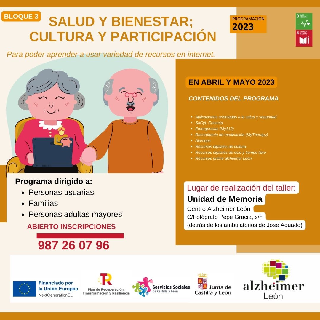 cartel de talleres para aprender a realizar gestiones a través de internet
