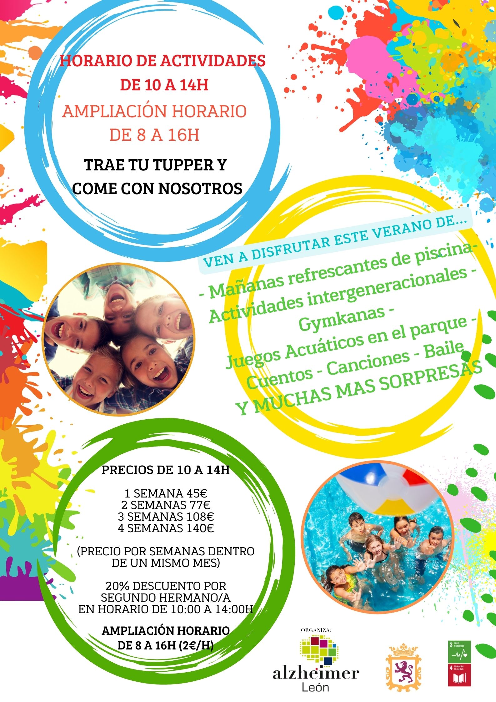 cartel campamento ludoteca activate junior 2024